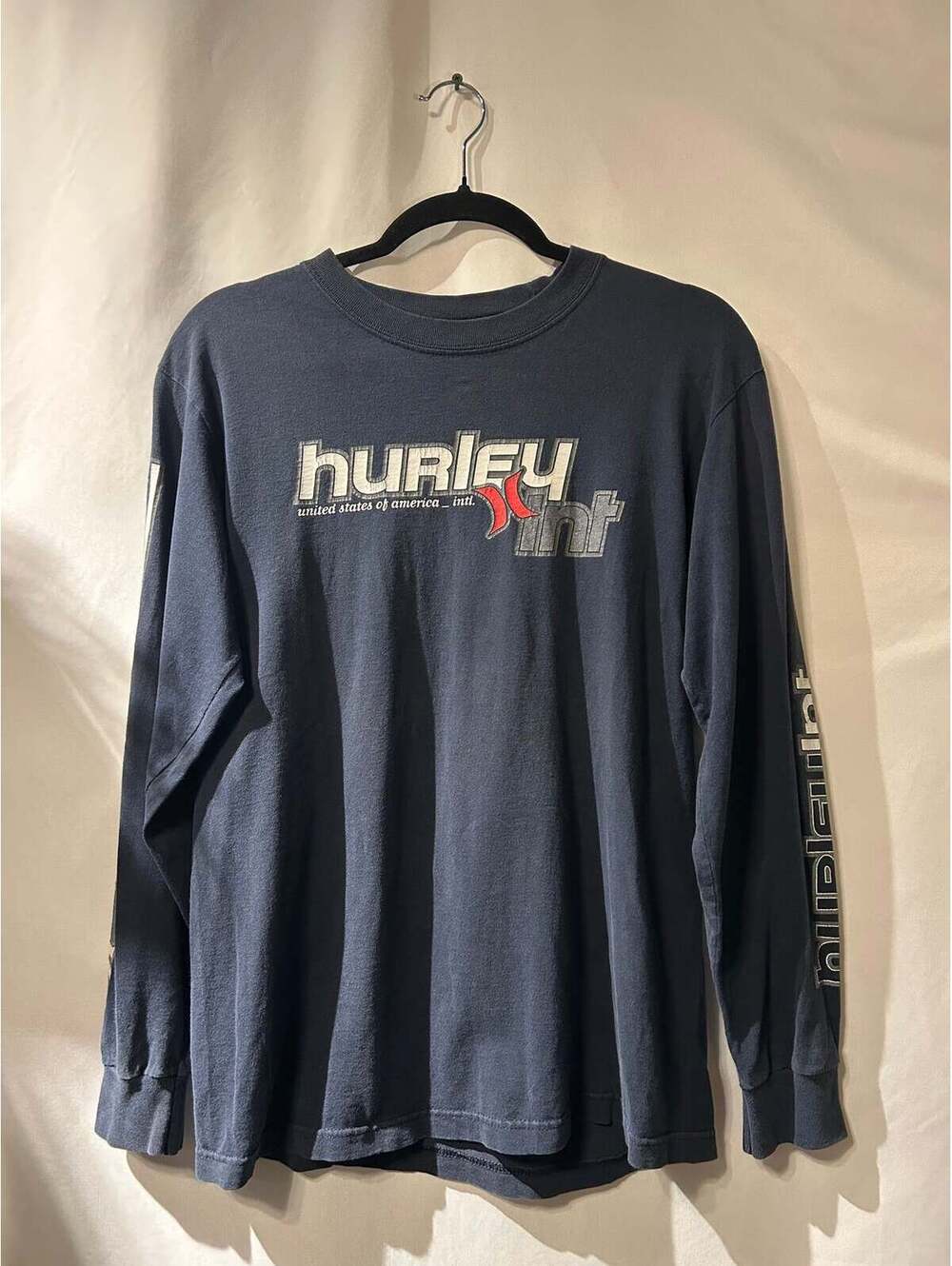 Hurley International Navy Long Sleeve L